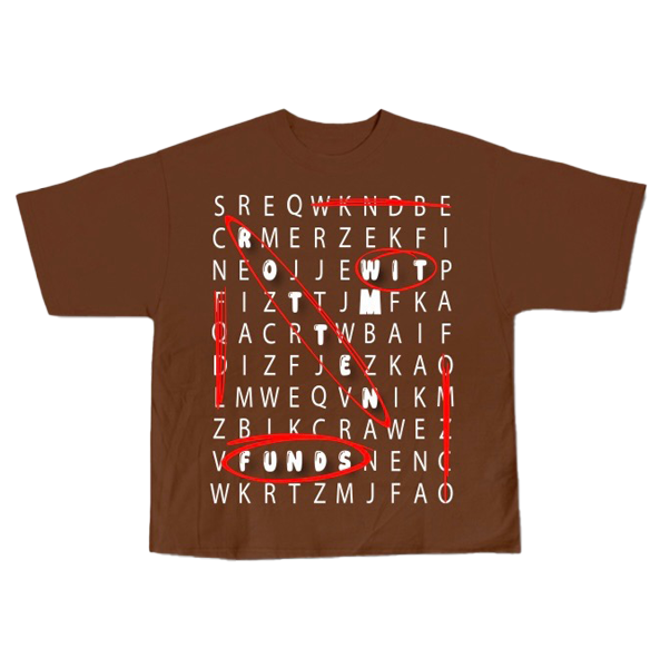 Unisex Crossword T-Shirt - Image 2